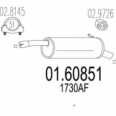 01.60851 MTS Глушитель выхлопных газов конечный