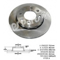 IBT-1396 IPS Parts Тормозной диск