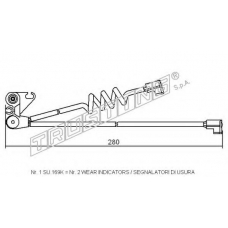 SU.169K TRUSTING Сигнализатор, износ тормозных колодок