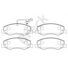 25172 00 703 10 BRECK Комплект тормозных колодок, дисковый тормоз