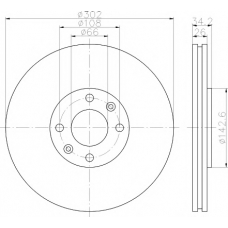 8DD 355 119-161 HELLA PAGID Тормозной диск