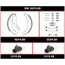 SPK 3074.00 WOKING Комплект тормозов, барабанный тормозной механизм