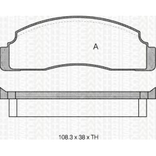 8110 16224 TRIDON Brake pads - front