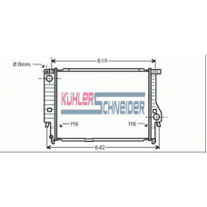 1401301 KUHLER SCHNEIDER Радиатор, охлаждение двигател