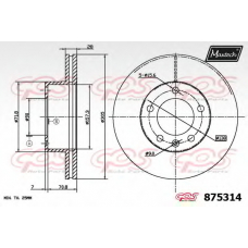 875314.6060 MAXTECH Тормозной диск