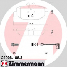 24008.185.3 ZIMMERMANN Комплект тормозных колодок, дисковый тормоз