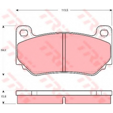 GDB1568 TRW Комплект тормозных колодок, дисковый тормоз