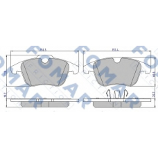 FO 927181 FOMAR ROULUNDS Комплект тормозных колодок, дисковый тормоз