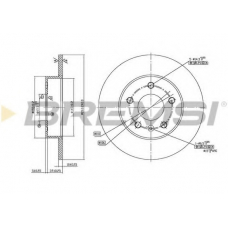 DBB044S BREMSI Тормозной диск