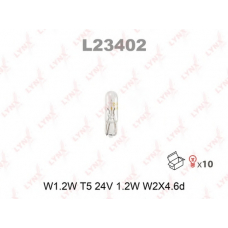L23402 LYNX L23402 w1.2w t5 24v1.2w w2.1x4.6d лампа автомоб. lynx