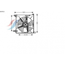 DW7513 AVA Вентилятор, охлаждение двигателя