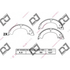 BS1002 DJ PARTS Комплект тормозных колодок