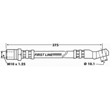 FBH6090 FIRST LINE Тормозной шланг