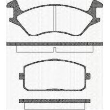 8110 13043 TRISCAN Комплект тормозных колодок, дисковый тормоз