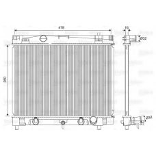 701568 VALEO Радиатор, охлаждение двигателя