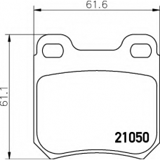 8DB 355 007-381 HELLA Комплект тормозных колодок, дисковый тормоз