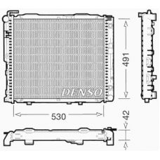 DRM17037 DENSO Радиатор, охлаждение двигателя