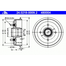24.0218-0009.2 ATE Тормозной барабан
