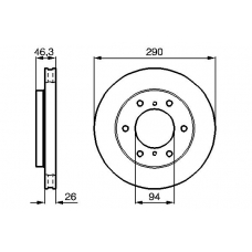 0 986 478 990 BOSCH Тормозной диск