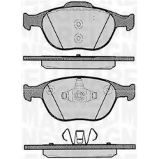 363916060256 MAGNETI MARELLI Комплект тормозных колодок, дисковый тормоз