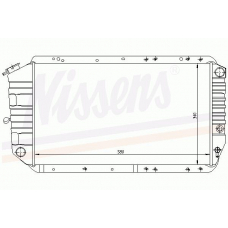 64088 NISSENS Радиатор, охлаждение двигателя