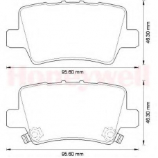 572580B BENDIX Комплект тормозных колодок, дисковый тормоз