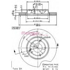 24480 E METZGER Тормозной диск