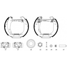 8DB 355 003-911 HELLA PAGID Комплект тормозных колодок