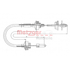 11.3007 METZGER Трос, управление сцеплением