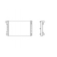53665 NRF Радиатор, охлаждение двигателя