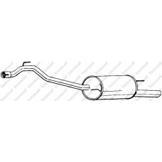 283-461 BOSAL Глушитель выхлопных газов конечный