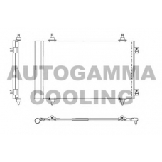 105022 AUTOGAMMA Конденсатор, кондиционер