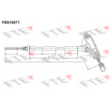 FBS18071 FTE Трос, стояночная тормозная система