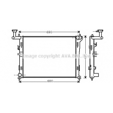 HYA2179 AVA Радиатор, охлаждение двигателя