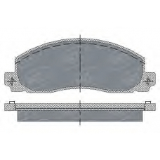 SP 208 PR SCT Комплект тормозных колодок, дисковый тормоз
