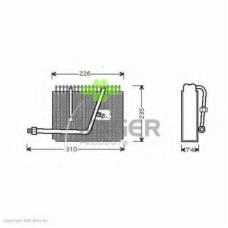 94-5687 KAGER Испаритель, кондиционер