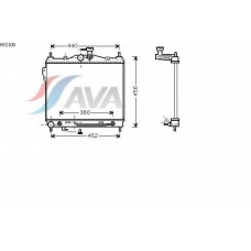 HY2100 AVA Радиатор, охлаждение двигателя