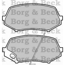 BBP2258 BORG & BECK Комплект тормозных колодок, дисковый тормоз
