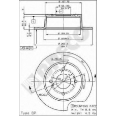 BS 7350 BRECO Тормозной диск