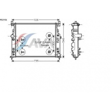 MS2436 GERI Радиатор, охлаждение двигател
