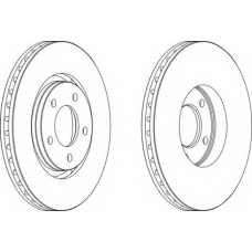 DDF1372C FERODO Тормозной диск