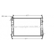 FDA2335 AVA Радиатор, охлаждение двигателя