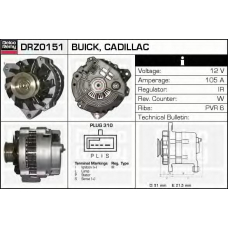 DRZ0151 DELCO REMY Генератор