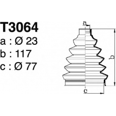 T3064 DEPA Комплект пылника, приводной вал