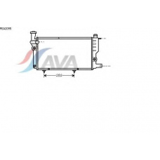 PEA2095 AVA Радиатор, охлаждение двигателя