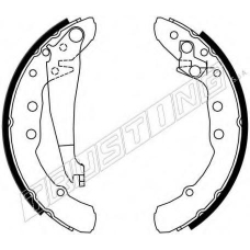 016.021 TRUSTING Комплект тормозных колодок