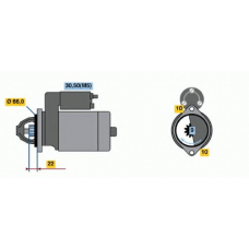 0 001 108 154 BOSCH Стартер