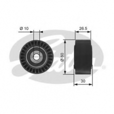 T36190 GATES Паразитный / ведущий ролик, поликлиновой ремень