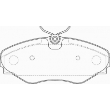 FD7386A NECTO Комплект тормозных колодок, дисковый тормоз