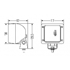 1GA 007 506-078 HELLA Фара рабочего освещения